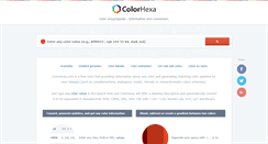 Desktop Screenshot of colorhexa.com